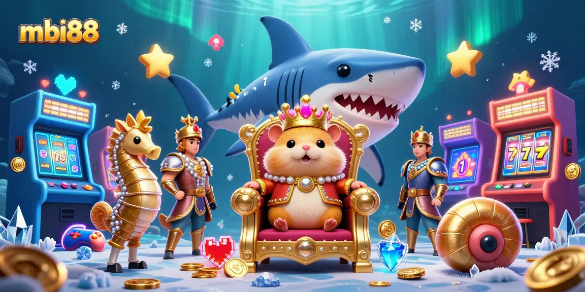Experience premium gameplay at mbi88 with vibrant 3D casino elements and characters.