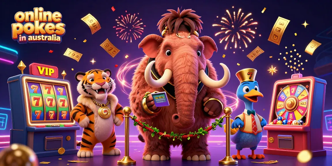Spin vibrant online pokies in Australia with exciting characters and casino elements.