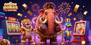 Spin vibrant online pokies in Australia with exciting characters and casino elements.
